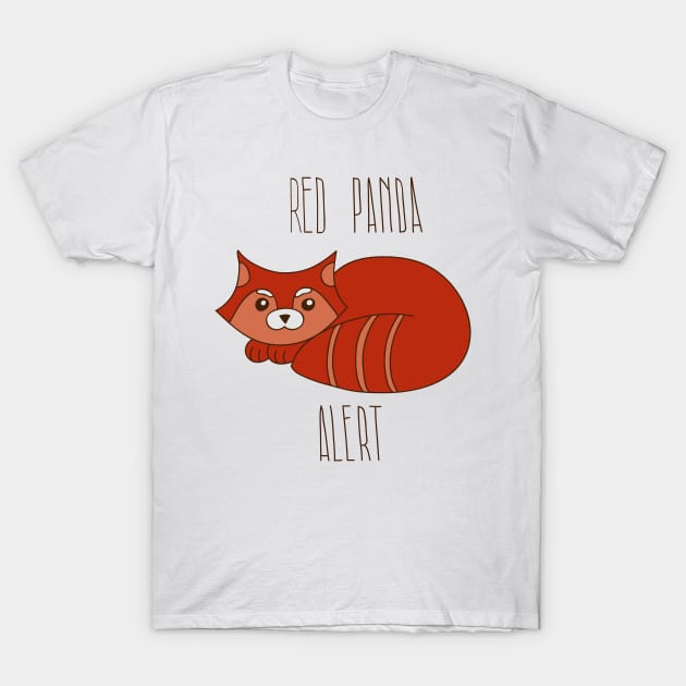 Red panda alert T-Shirt by XINNIEandRAE